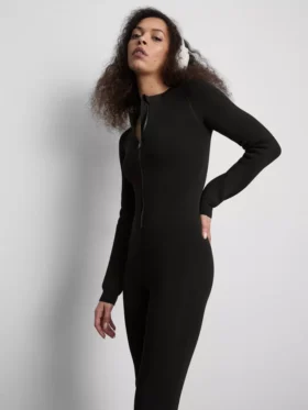 Jumpsuit i fløyelsplush