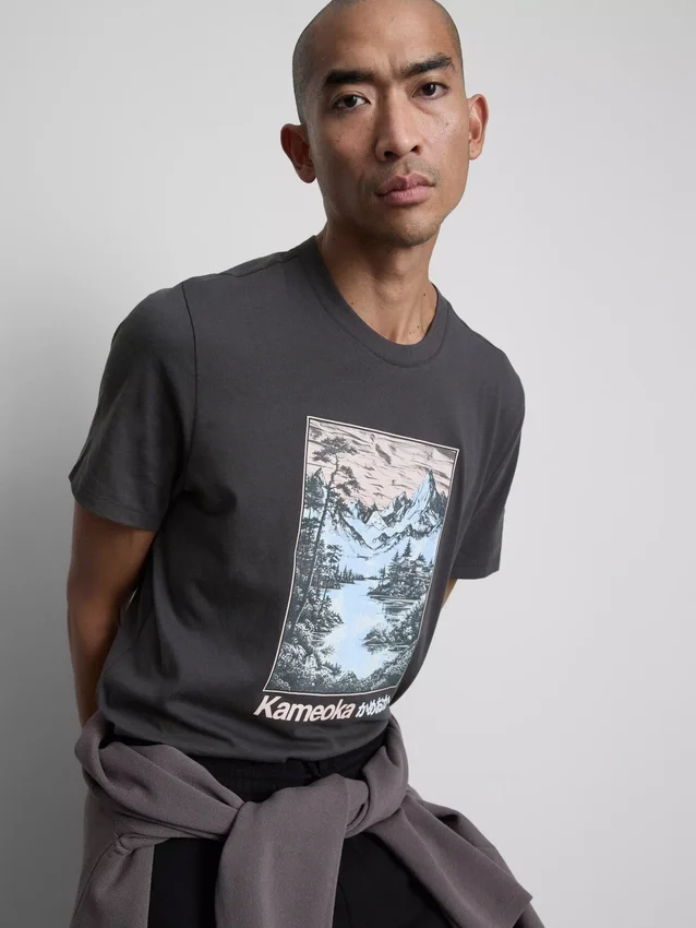 Kameoka grafisk T-skjorte