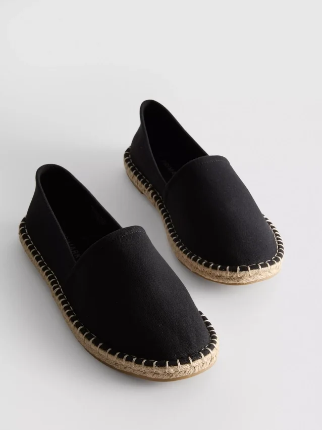 Klassiske espadriller i lerret