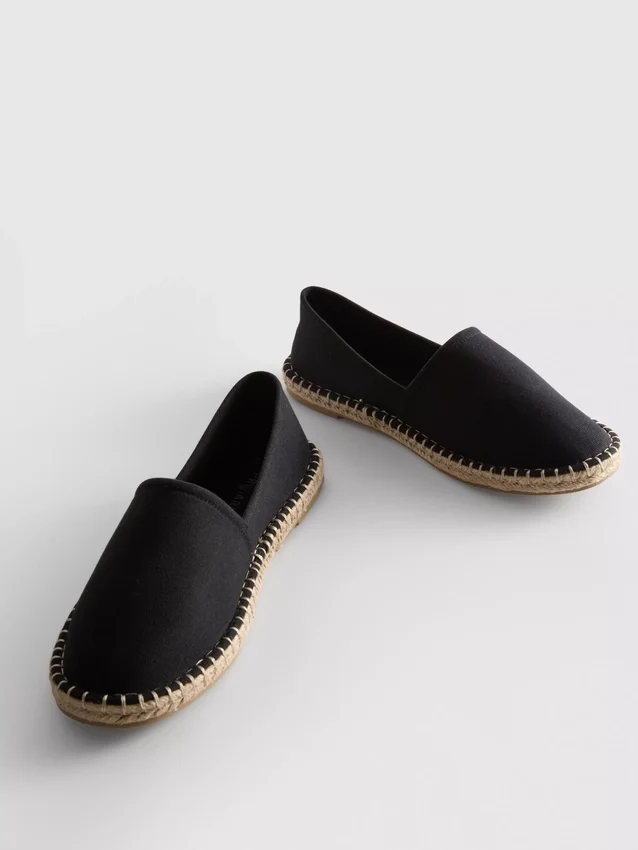 Klassiske espadriller i lerret