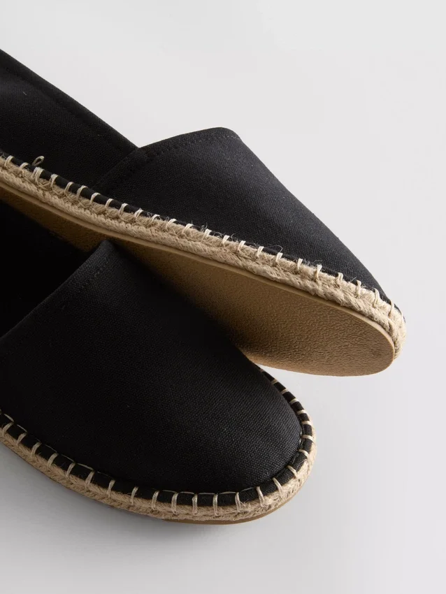 Klassiske espadriller i lerret