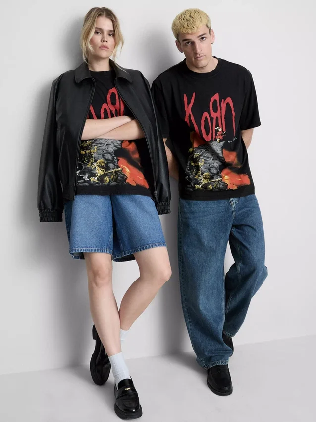 Korn-T-skjorte med grafisk trykk