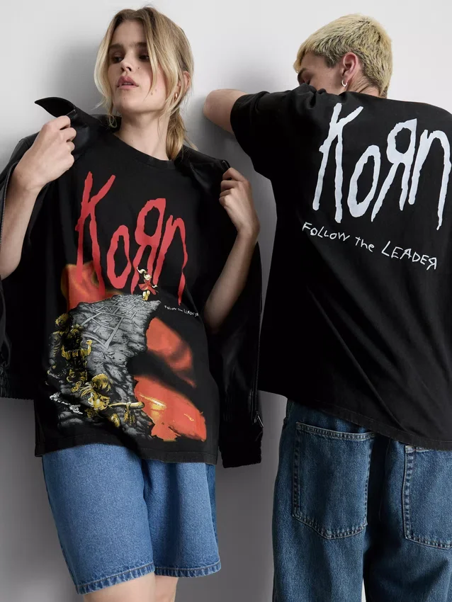 Korn-T-skjorte med grafisk trykk