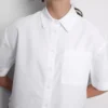 Kort, boksformet oxfordshorts med korte ermer