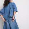 Kortærmet denimshort