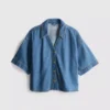 Kortærmet denimshort