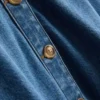 Kortærmet denimshort