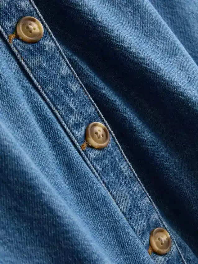 Kortærmet denimshort