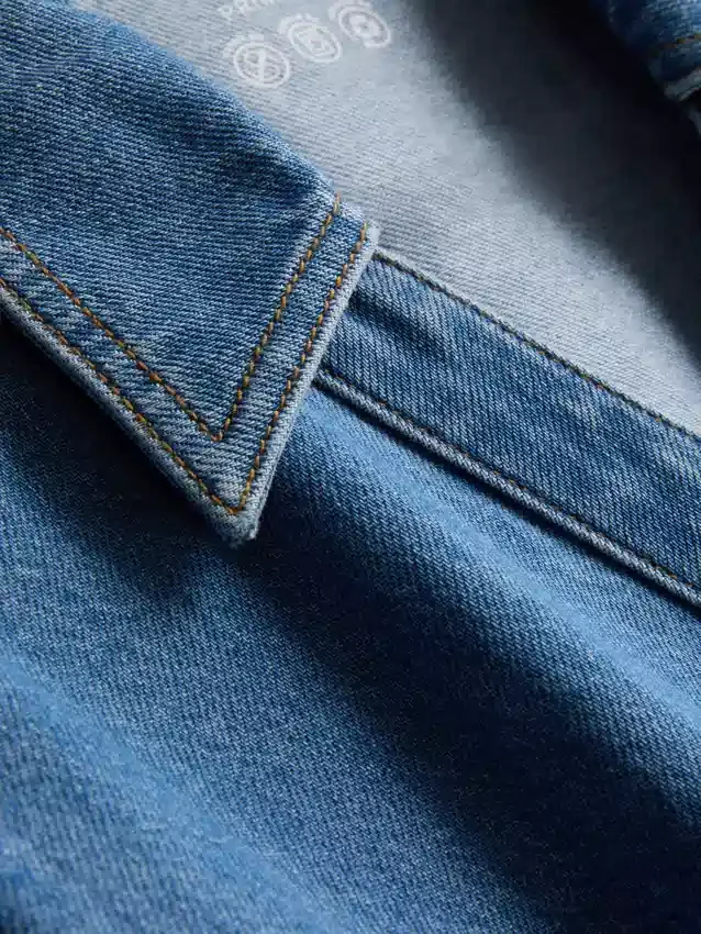 Kortærmet denimshort