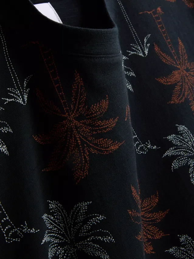Kortærmet skjorte med trykk