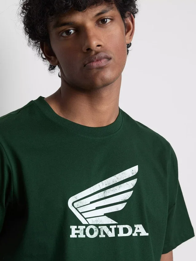 Kortærmet T-skjorte med Honda-logo