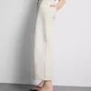 Korte jeans i denim med vide ben