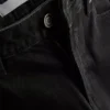 Korte jeans i denim med vide ben