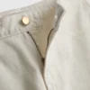Korte jeans i denim med vide ben