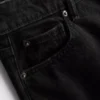 Korte jeans i denim med vide ben