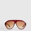 Kraftige solbriller i aviator-stil