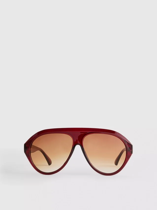 Kraftige solbriller i aviator-stil