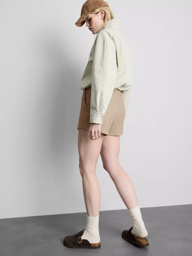 Krøllete shorts med snøring