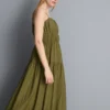 Lagdelt smock-maxidress