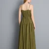 Lagdelt smock-maxidress