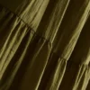 Lagdelt smock-maxidress