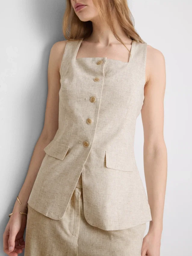 Lang vest i linblanding