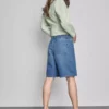 Lange bermudashorts i bomullsdenim