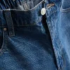 Lange bermudashorts i bomullsdenim