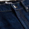 Lange bermudashorts i bomullsdenim