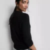Langermet cardigan med rund hals