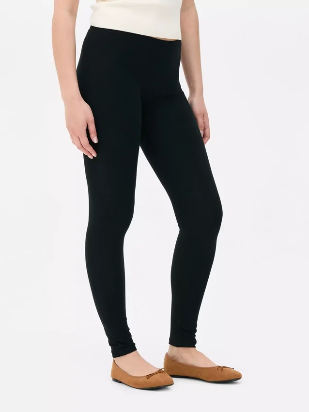 Leggings i bomullsblanding