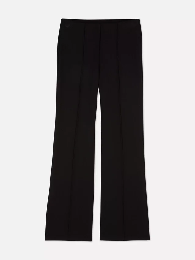 Leggings i ponte med middels høy midje og utvidet ben