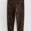 Leopardmønstrede capri-leggings