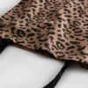 Leopardmønstret totebag i kanvas