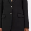 Lila blazer med én rad knapper