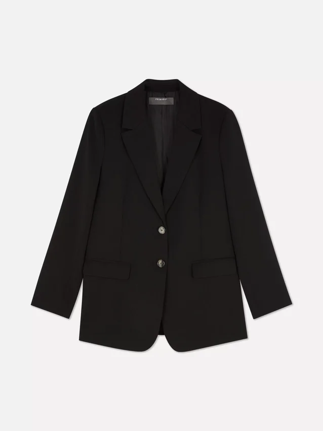 Lila blazer med én rad knapper