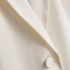 Lila blazer med én rad knapper