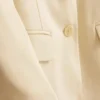 Lila blazer med én rad knapper