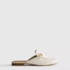 Loafers i imitert skinn med snaffle-bit-spenner