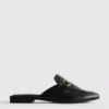Loafers i imitert skinn med snaffle-bit-spenner