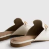 Loafers i imitert skinn med snaffle-bit-spenner