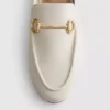 Loafers i imitert skinn med snaffle-bit-spenner