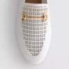 Loafers i kunstlær med laserskåret snaffle-bit