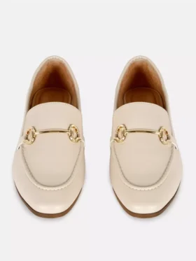 Loafers i kunstlær med snaffle-detaljer