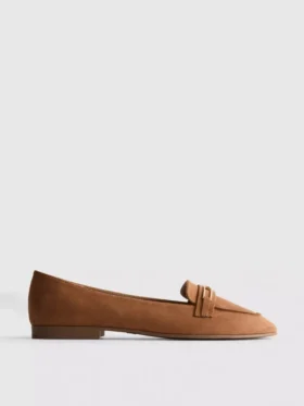 Loafers med bred passform og lav vrist