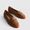 Loafers med bred passform og lav vrist