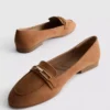 Loafers med bred passform og lav vrist