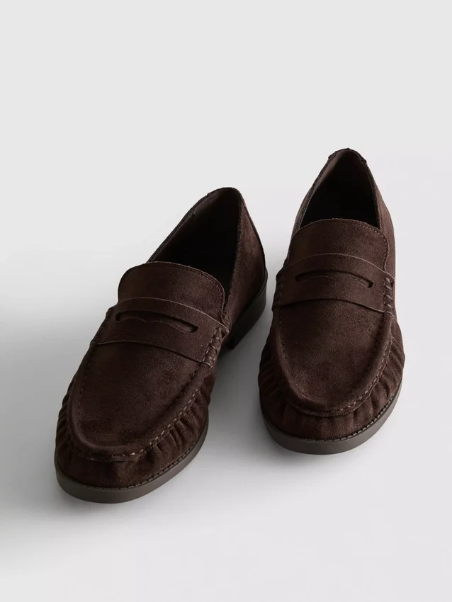 Loafers med rynker