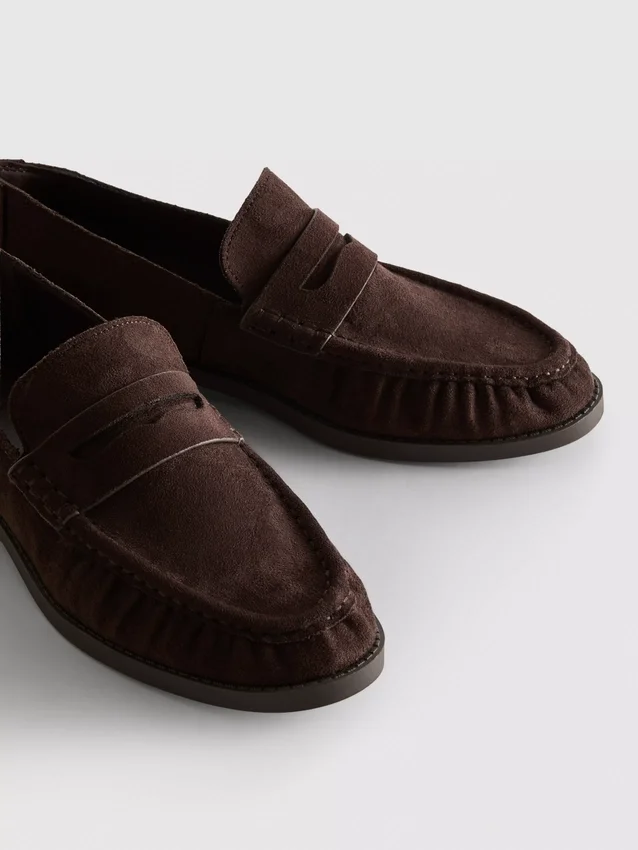 Loafers med rynker