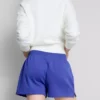 Loungeshorts i bomull med splittet kant